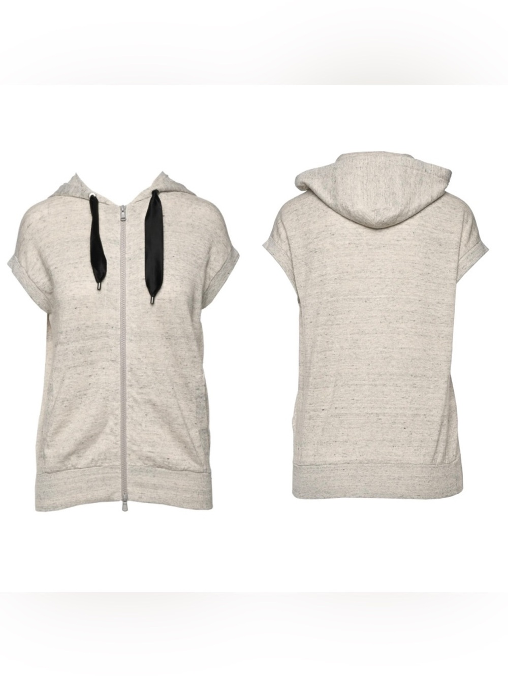Brunello Cucinelli Sleeveless Zip Up Hooded Vest